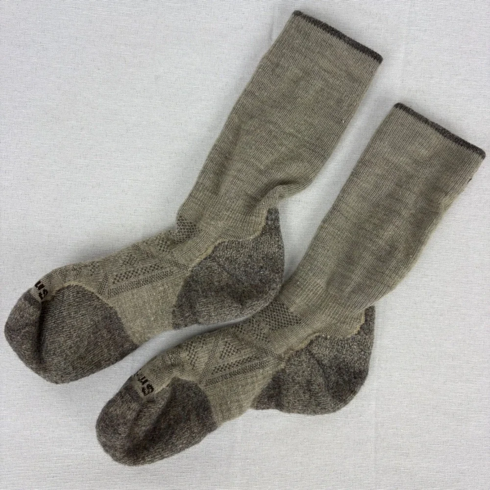 Smartwool Mens Phd Outdoor Light Crew Socks‎ Sz M (6-8.5) Beige Nordic Cushioned